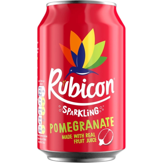 Rubicon Sparkling Pomegranate Juice Drink 330 ml, Pack Of 24