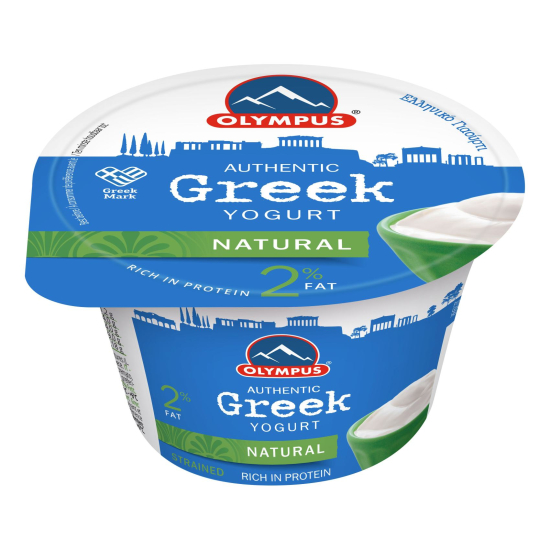 Olympus Authentic 2% Low Fat Natural Greek Yoghurt 150g, Pack Of 6