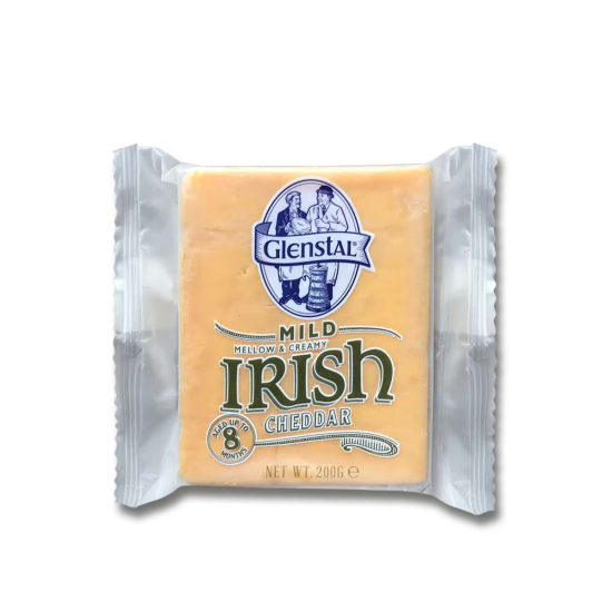 Glenstal Irish Mild Cheddar 200g, Pack Of 12