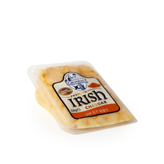 Glenstal Irish Cheddar With Curry 150g, Pack Of 12