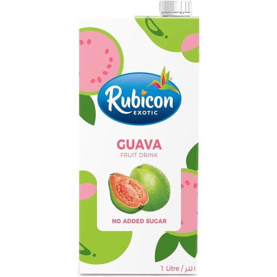 Rubicon Guava No Added Sugar Fruit Drink 1Litre, Pack Of 12