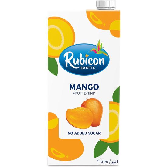 Rubicon Mango No Added Sugar Fruit Drink 1Litre, Pack Of 12