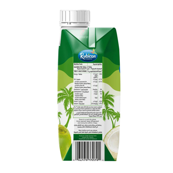 Rubicon Organic Coconut Water 330 ml, Pack Of 12