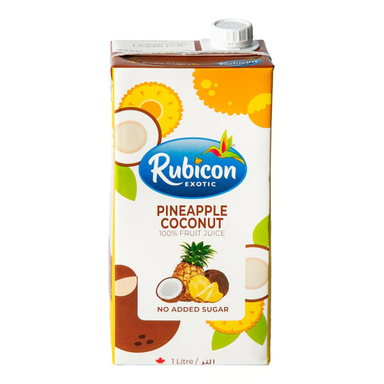 Rubicon Pineapple Coconut Juice No Added Sugar 1 Litre, Pack Of 12