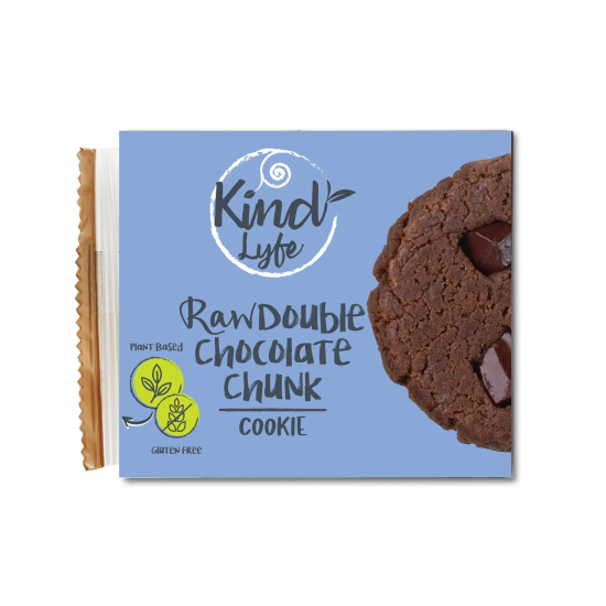 Kind Lyfe The Raw Double Chocolate Chunk Cookie 10x35g