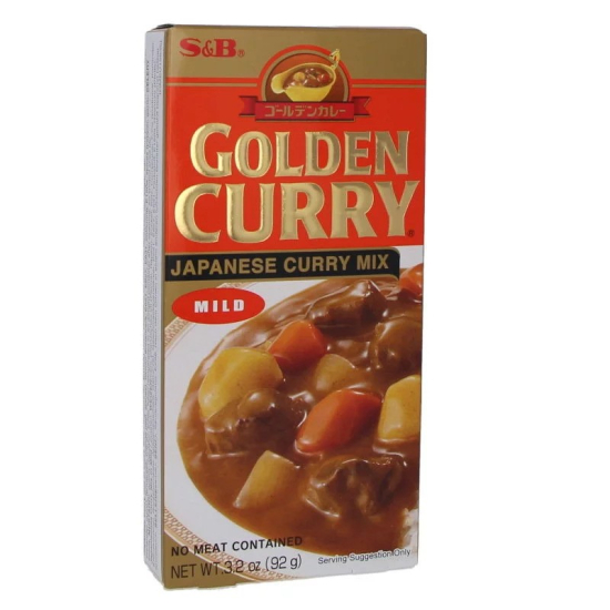 S&B Japanese Golden Curry Paste Mild 92g, Pack Of 24