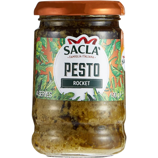 Sacla Italia Wild Rocket Pesto 190g, Pack Of 6