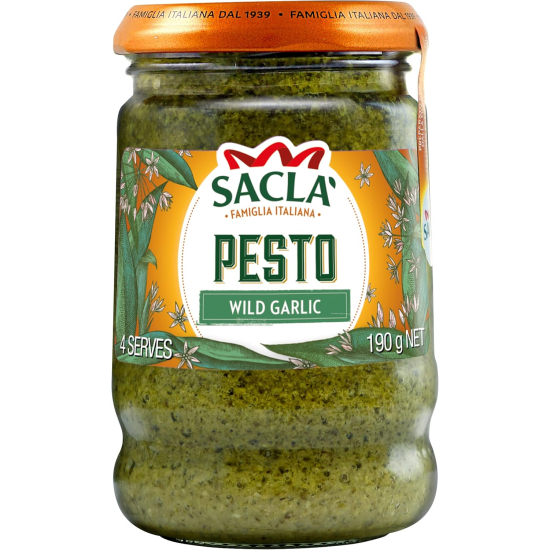 Sacla Italia Wild Garlic Pesto 190g, Pack Of 6