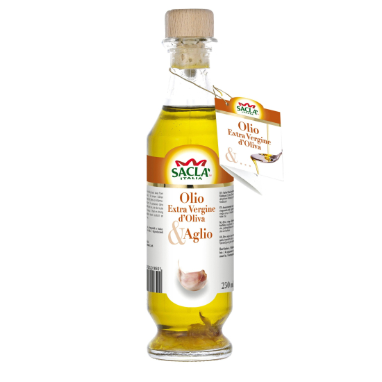 Sacla Italia Extra Virgin Olive Oil Seasoning With Garlic, Pack Of 6