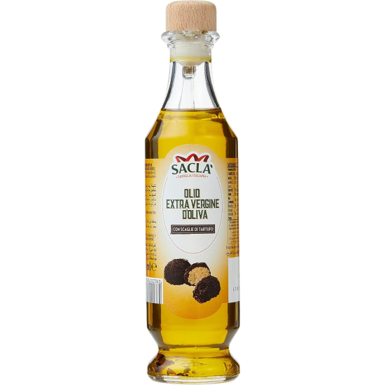 Sacla Extra Virgin Olive Oil with Sliced Truffle 250 ml, Pack Of 6