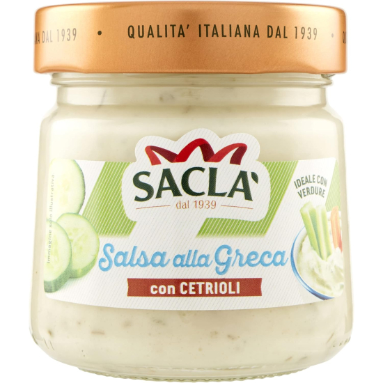 Sacla Salsa Alla Greca Con Cetrioli 190g, Pack Of 6