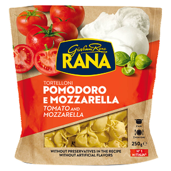 Giovanni Rana Tomato and Mozzarella Tortelloni 250g, Pack Of 8