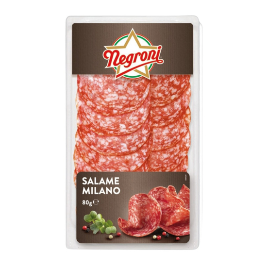 Negroni Stella Salame Milano 80g, Pack Of 8