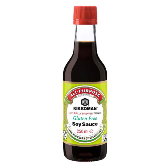 Kikkoman Tamari Gluten Free Soy Sauce 250 ml, Pack Of 6