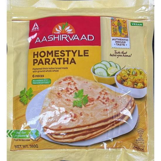 Aashirvaad Homestyle Paratha 360g, Pack Of 24