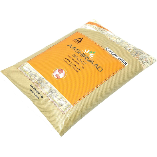 Aashirvaad Whole Wheat Flour Select Sharbati Atta 2kg, Pack Of 10