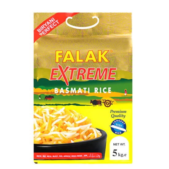 Falak Extreme Basmati Rice 5kg, Pack Of 4