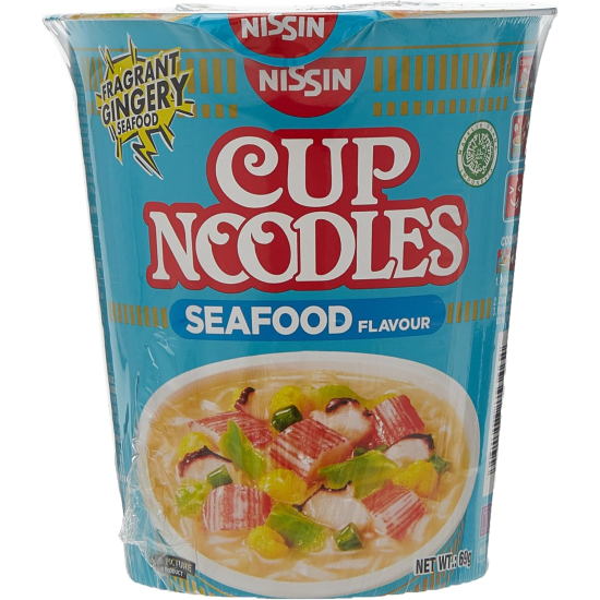 Nissin Cup Noodles Seafood Flavour 69g, Pack Of 12