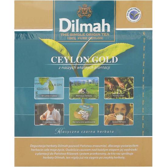 Dilmah Ceylon Gold 100 Tea Bag, Pack Of 12