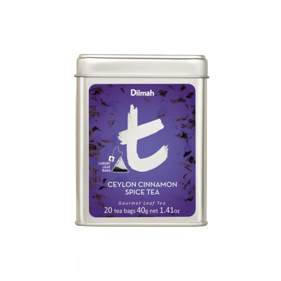 Dilmah T-Series Ceylon Cinnamon Spice Tea 20 Tea Bag 40g, Pack Of 20