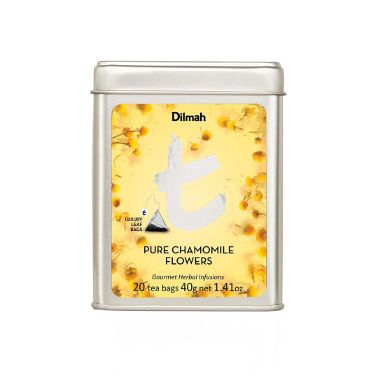 Dilmah T-Series Pure Chamomile Flowers 20 Tea Bag 40g, Pack Of 6