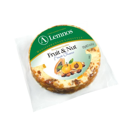 Lemnos Fruit & Nut Fruit Cheese 125g, Pack Of 12