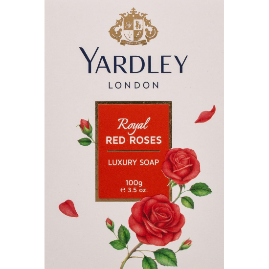 Yardley London Red Rose Soap 100g, Pack Of 24