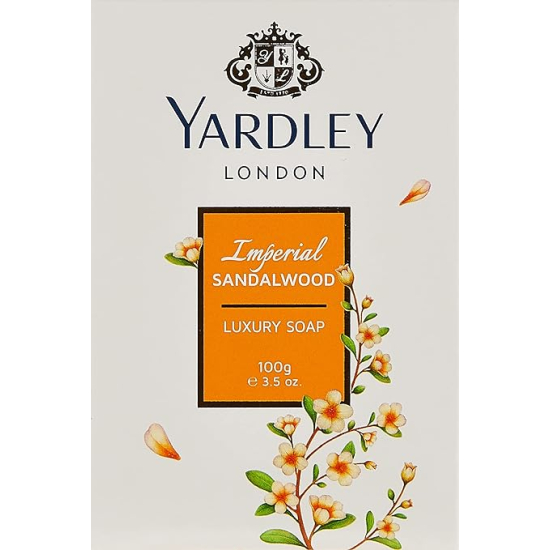 Yardley London Soaps by Yardley London Imperial Sandalwood Luxury Soap 100g, Pack Of 24