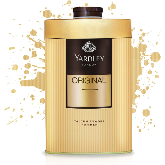 Yardley London Original Classic Perfumed Talcum Body Powder , Fresh And Scented All-Day, 250g, Pack Of 12