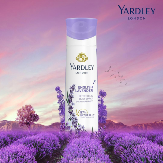 Yardley Body Spray English Lavender 150ml, Pack Of 12