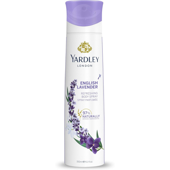 Yardley Body Spray English Lavender 150ml, Pack Of 12