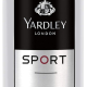 Yardley Sport Men Body Spray  Luxurious Scent For Gents, Marine, Musk, and Amber, 150 ml, Pack Of 12