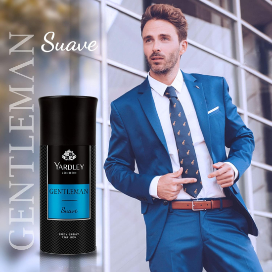 Yardley London Gentleman Suave Body Spray For Men, Pack Of 12