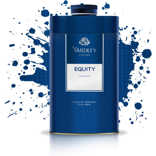 Yardley London Equity Perfumed Deodorizing Talc For Men 150g, Pack Of 12