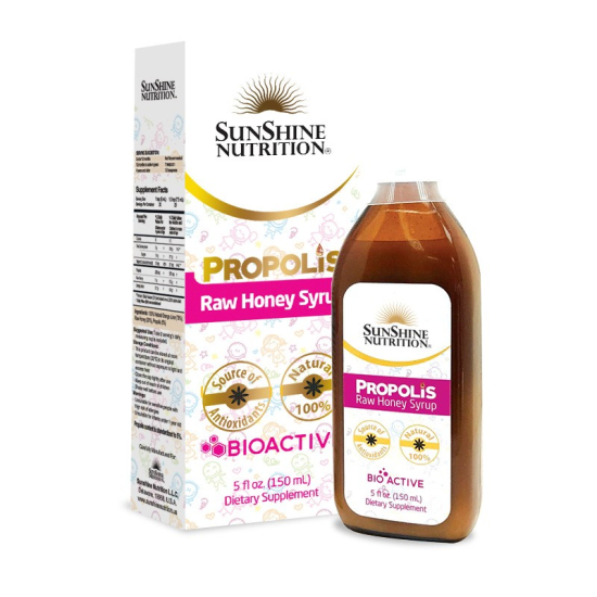 Sunshine Nutrition Propolis Raw Honey Syrup 150 ml