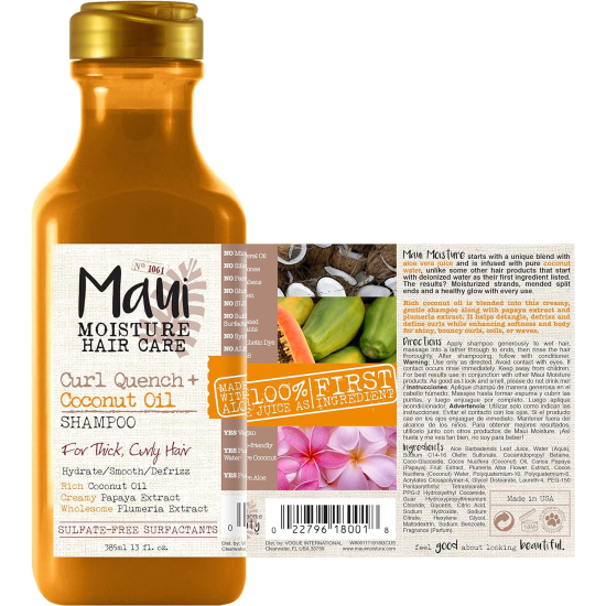 Maui Moisture Curl Quench + Coconut Oil Shampoo 13 oz