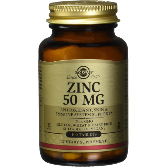 Solgar Zinc 50 Tablets 100's