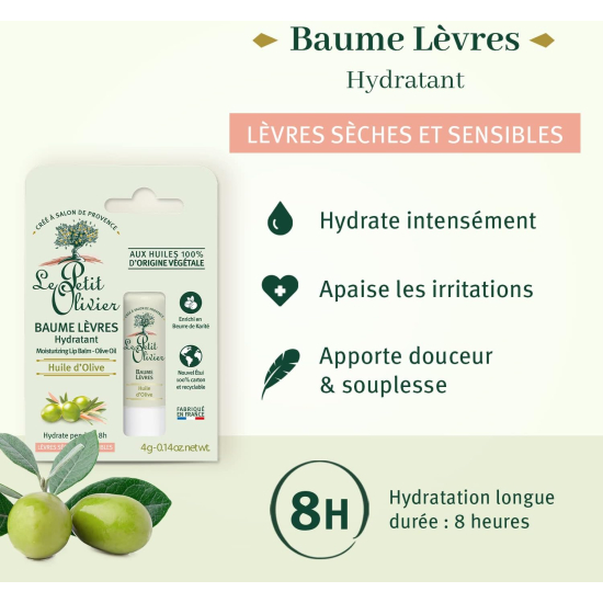 Le Petit Olivier Moisturizer Lip Balm with Olive Oil