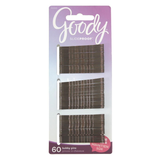 Goody 2" Bobby Pins Brown 60 pcs