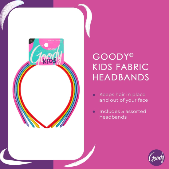 Goody Girls Classics Fabric Head Band 5 pcs