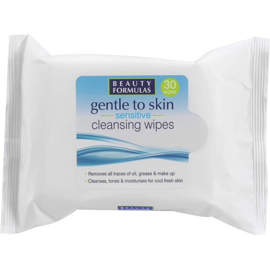 Beauty Formulas Gentle Sensitive Cleansing Wipes 30's