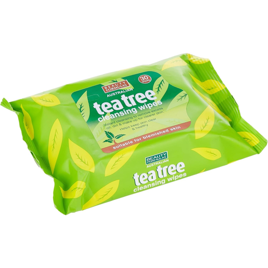 Beauty Formulas Tea Tree Cleansing Wipes 30's