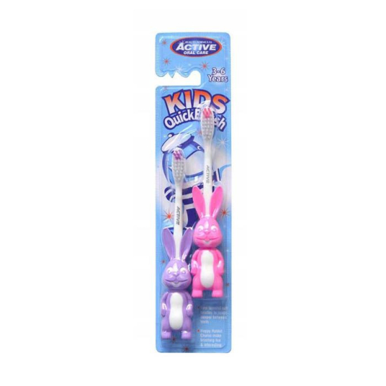 Beauty Formulas Kids Tooth Brush 2's Pack Rabbit Design