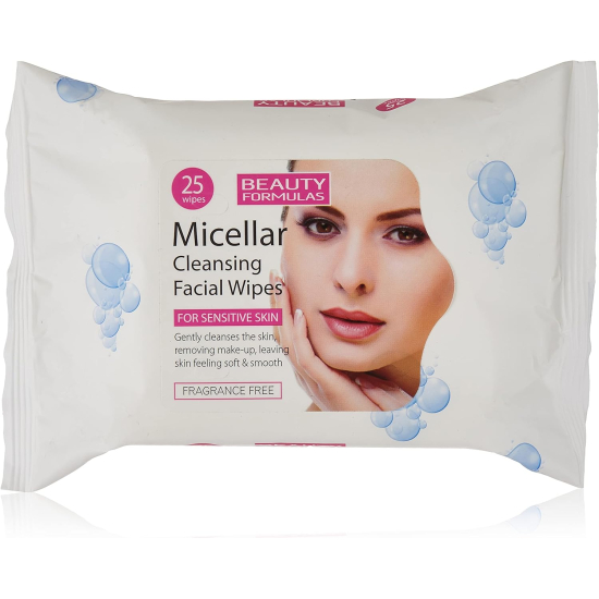 Beauty Formulas Micellar Cleansing Facial Wipes 25's