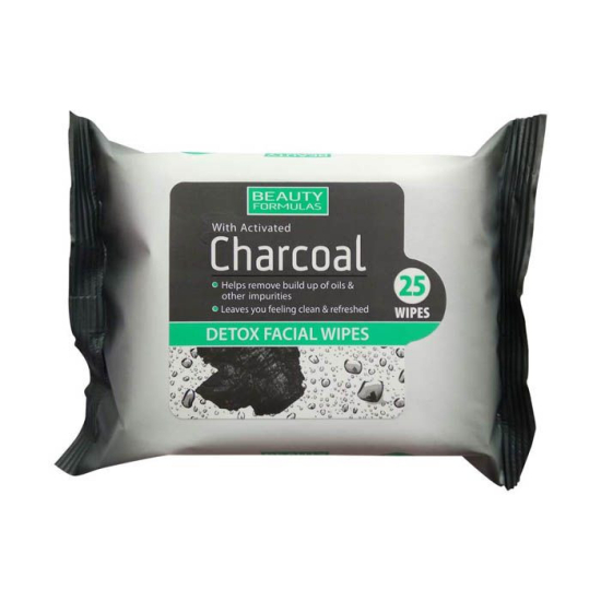 Beauty Formulas Charcoal Wipes 25 Wipes