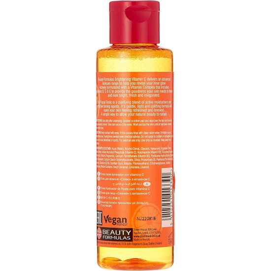 Beauty Formula Brightening Vitamin C Facial Tonic 150ml