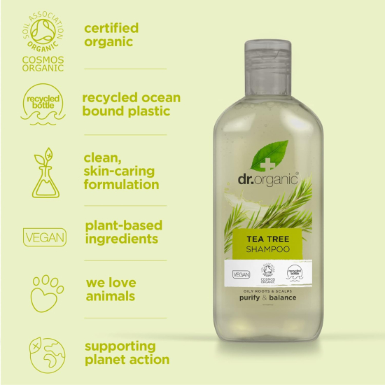 Dr. Organic Tea Tree Shampoo 265 ml