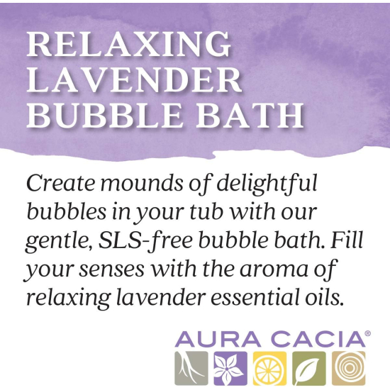 Aura Cacia Relaxing Lavender Bubble Bath, 384 ml