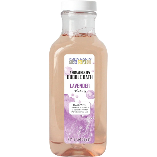 Aura Cacia Relaxing Lavender Bubble Bath, 384 ml