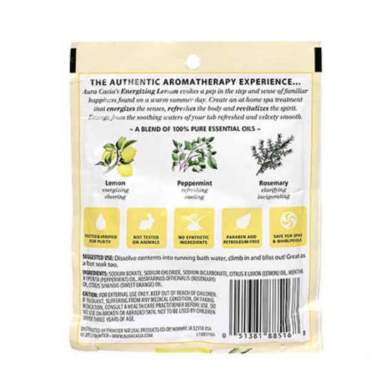 Aura Cacia Energizing Lemon Mineral Bath 70.9g